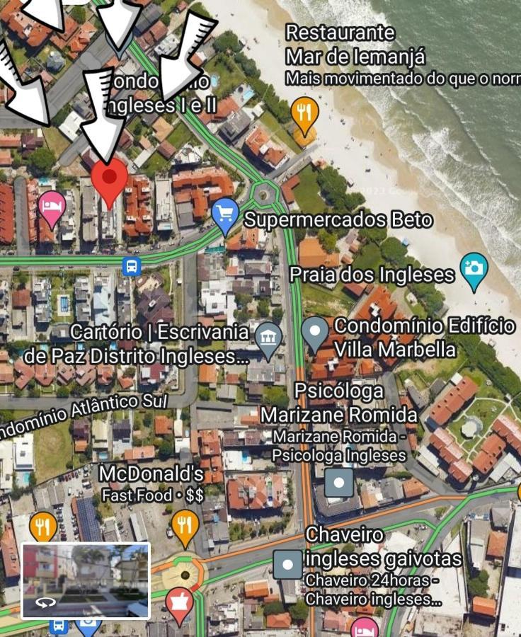 Апартаменты Apartamento 50Mts Praia Dos Ingleses Флорианополис Экстерьер фото